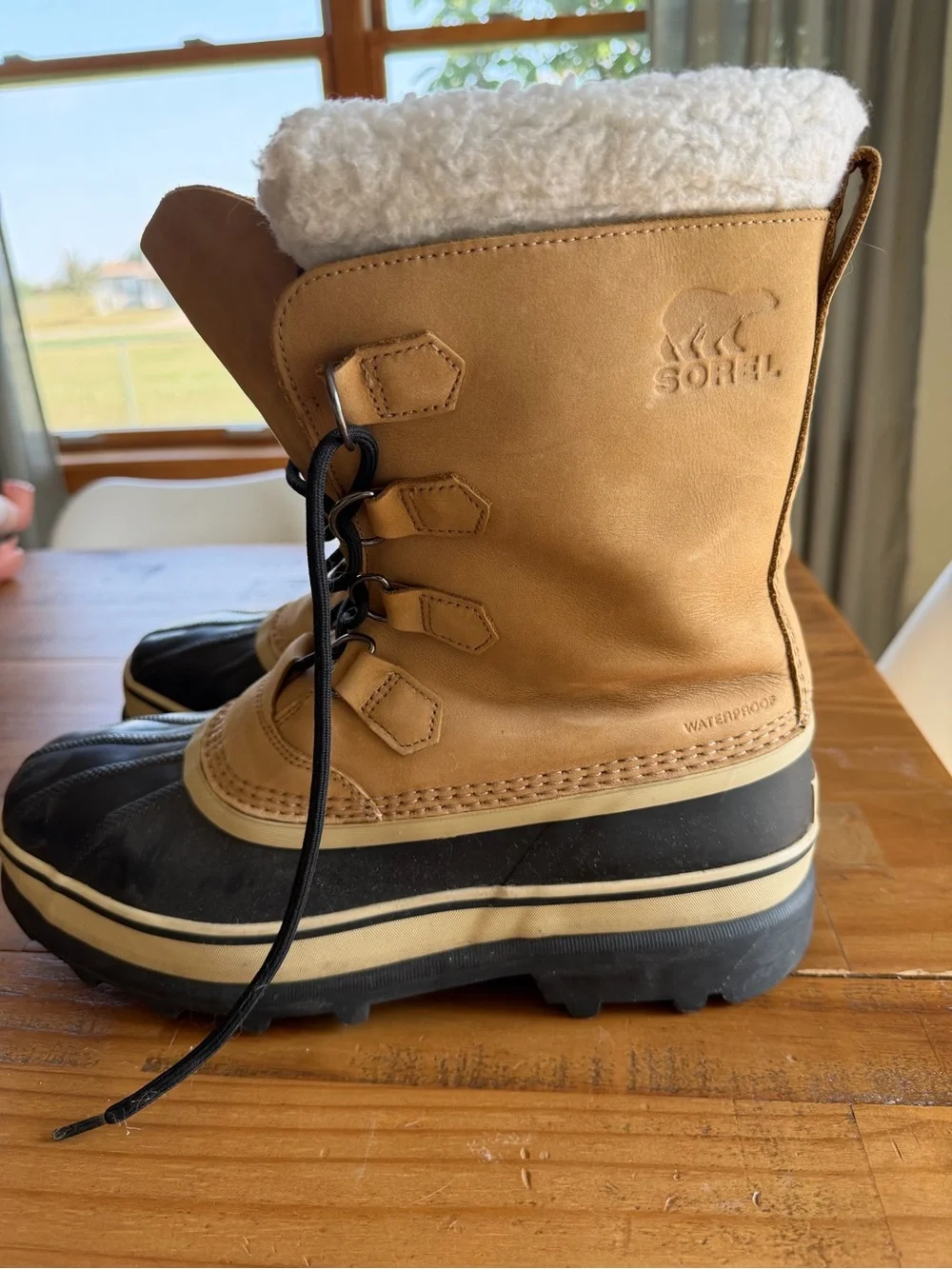 Sorel Men’s Tan, Black & White Waterproof Winter Boots